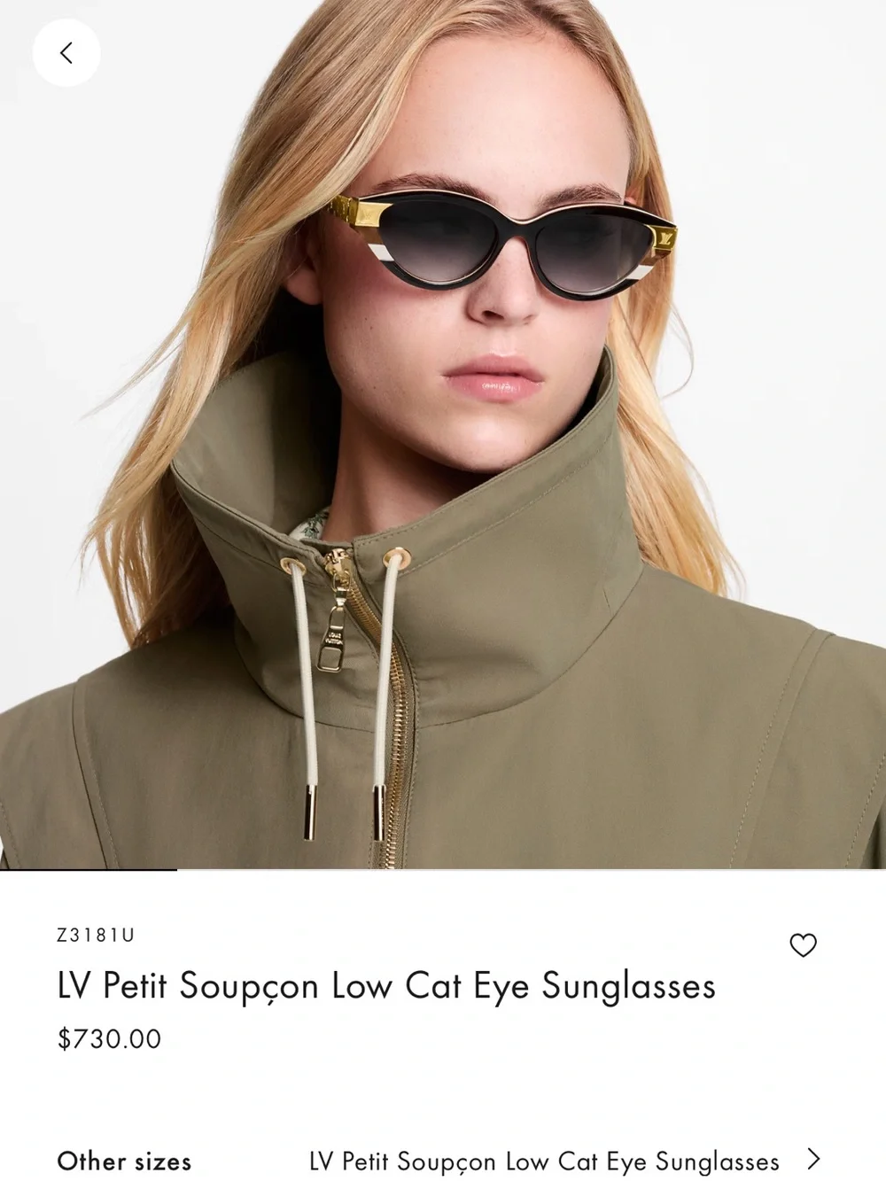 Louis Vuitton looks cat accent